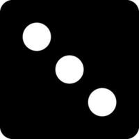 Vector illustration of dice icon.