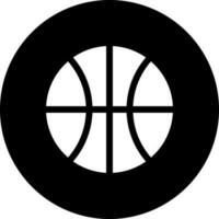 Illustration of basket glyph icon. vector