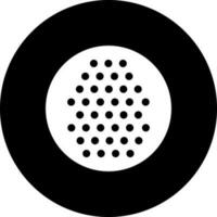 Golf ball icon in Black and White color. vector