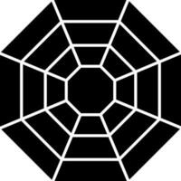 Black and White pagan icon in flat style. vector