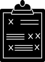 Flat style Black and White strategy icon. vector