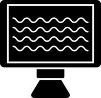 Isolated illustration of desktop in flat style. vector