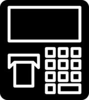 Pos terminal machine icon or symbol. vector