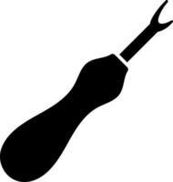 Seam ripper icon in black color. vector