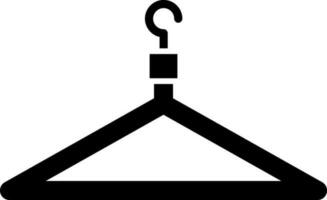 Hanger icon in black color. vector