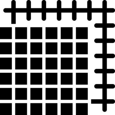 Fabric icon in Black and White color.