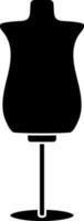 Mannequin icon or symbol in Black and White color. vector