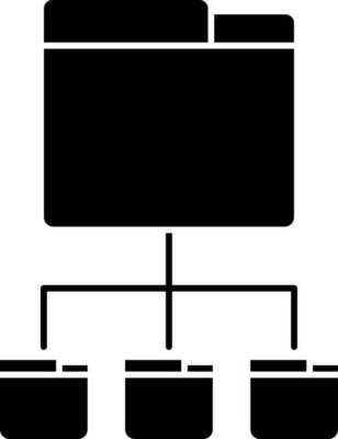 File or data transfer icon in flat style.