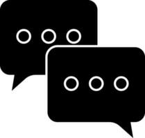 Illustration of comment speech bubble icon. vector