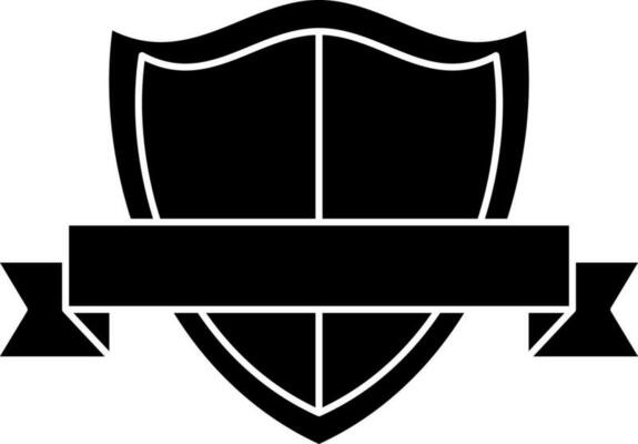 Award or shield icon in Black and White color.