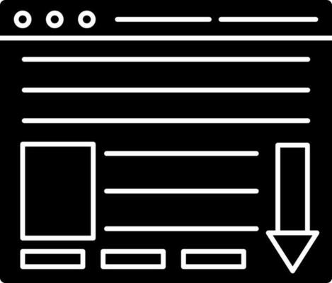 Browser window or landing page icon.