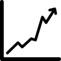 Business statics graph chart icon or symbol. vector