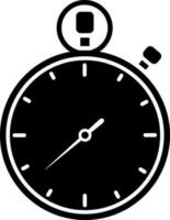 alarma reloj icono en plano estilo. vector