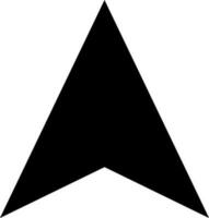 Direction arrow icon in black color. vector