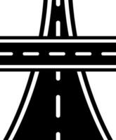 Crossing road icon in Black and White color. vector