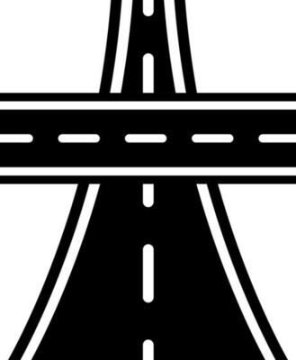 Crossing road icon in Black and White color.