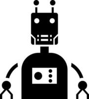 Illustration of chatbot robot icon. vector