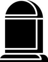 Road milestone icon in Black and White color. vector