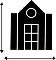 Icon of black home in different sizes cocnept. vector