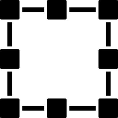 Glyph selection mark icon or symbol.