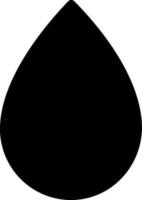 soltar icono o símbolo en negro color. vector