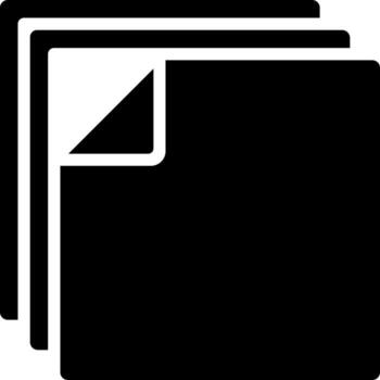 Graphic layer glyph icon in flat style. vector