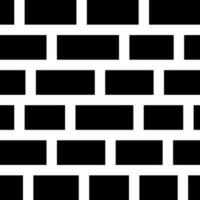 Block or wall icon in Black and White color. vector