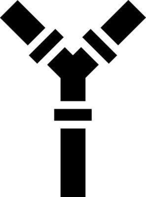 Joint pipe glyph icon