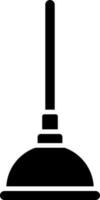 Vector illustration of plunger.