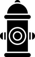 Hydrant icon in Black and White color. vector