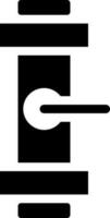 Pipe with valve icon or symbol. vector