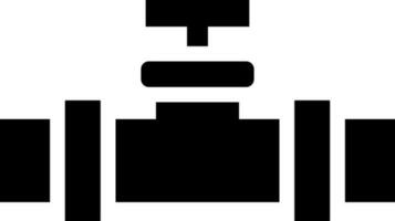 Main pipeline glyph icon or symbol. vector