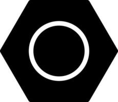 Vector illustration of screw icon.