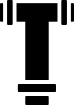 Flat style pipe icon or symbol.