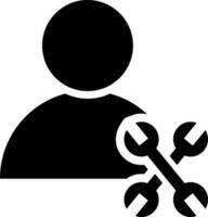 Vector illustration of mechanic icon.