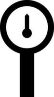 Pressure gauge sign or symbol. vector