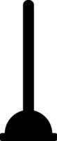 Plunger icon in black color. vector
