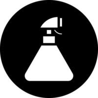 Spray bottle icon in Black and White color. vector