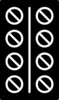 Tablet packet icon in Black and White color. vector