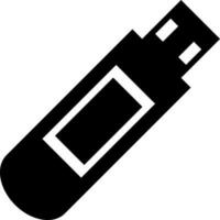 Flash drive in Black and White color. vector