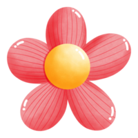 roze bloem waterverf element png