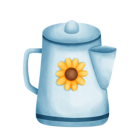 Kettle watercolor element png