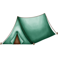 Tent watercolor element png