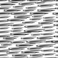 Seamless pattern with black pencil brushstrokes in abstract shapes on white background. Vector illustration