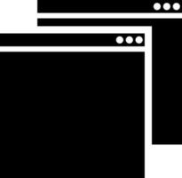 Illustration of web window icon. vector