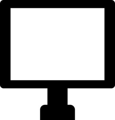 Desktop icon in Black and White color.