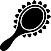 Illustration of mirror icon in Black and White color. vector