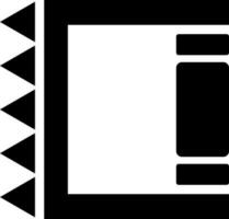Vector illustration of knuckles icon in Black and White color.