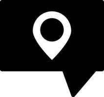 Location mail or message icon. vector