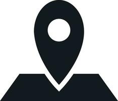 Map Navigation glyph icon or symbol. vector